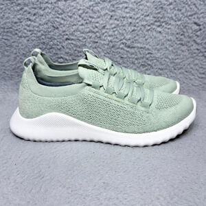 Aetrex Carly Womens Size 7 Walking Sneakers Shoes Arch Support Mint Knit